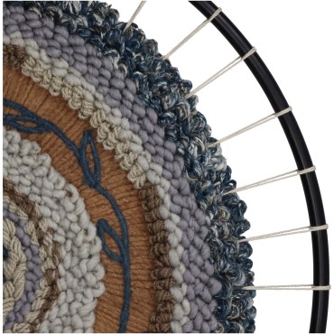 JK Home Décor - Wall Plaque Fabric Multi 78x2x78cm
