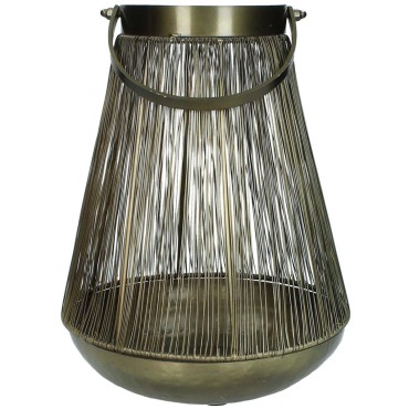JK Home Décor - Lantern Metal Gold 21x21x28cm