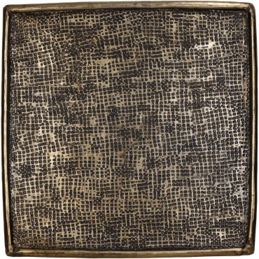 JK Home Décor - Plate Aluminium Gold 25x25x0.5cm