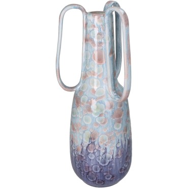 JΚ Home Décor - Βάζο Blue Ocean 17.5x17.5x45.5cm