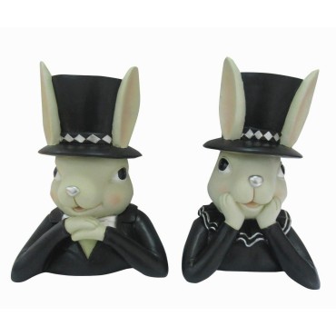 JΚ Home Décor - Λαγός Πολυρεζίν 2Σχδ 33cm