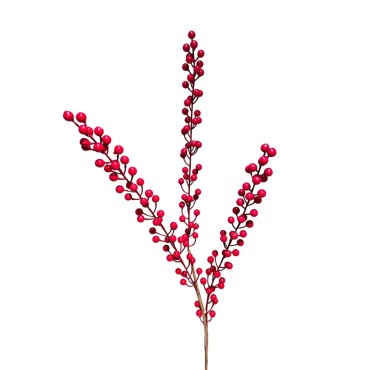 JK Home Décor - Κλαδί Berries Κόκκινο 86cm