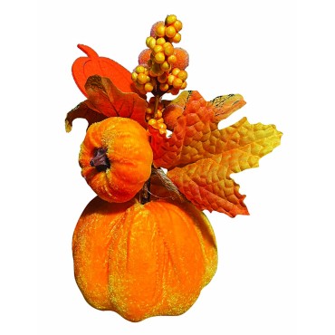 15cm autumn pumpkin hanging deco