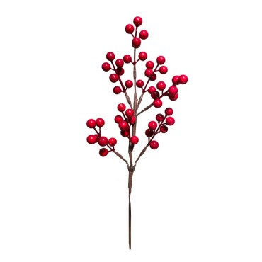 JK Home Décor - Κλαδί Berries Κόκκινο 40cm
