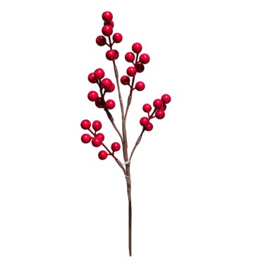 JK Home Décor - Κλαδί Berries Κόκκινο 40cm
