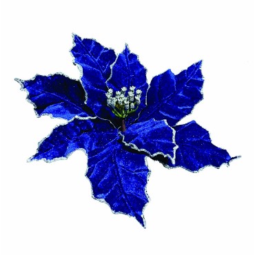 25cm christmas flower blue
