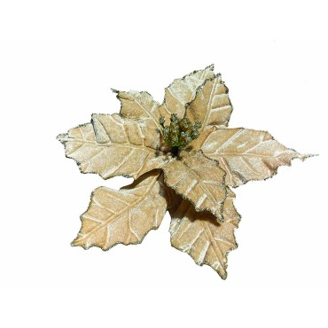 25cm christmas flower champagne