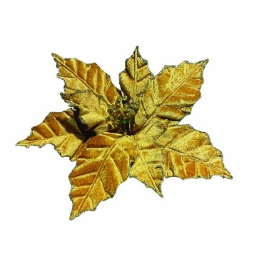25cm christmas flower gold