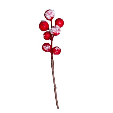JK Home Décor - Πικ Berries Κόκκινο 16cm S/6
