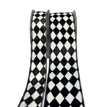 JK Home Décor - Κορδέλα Holland Velvet  Backing Ravel σε Μαύρο 6.7cm x 9m