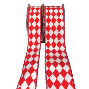 JK Home Décor - Κορδέλα Holland Velvet Backing Ravel σε Κόκκινο 6.7cm x 9m