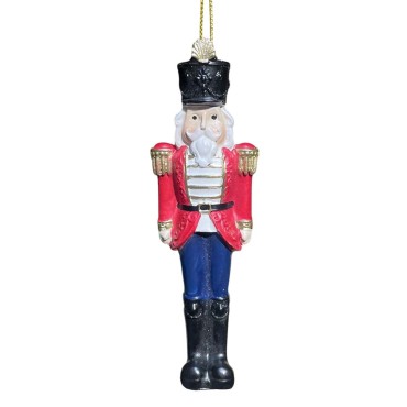 JK Home Décor - Στολίδι Καρυοθραύστης Πολυρεζίν 3.5x10.5cm S/3