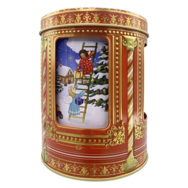 JK Home Décor - Κουτί Μεταλλικό Ονειρεμένα Χριστούγεννα 12x16cm