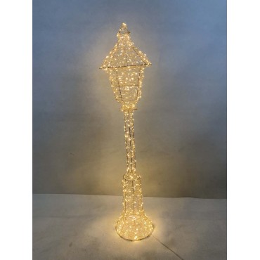 JK Home Décor - Φανοστάτης Μεταλλικός Χρυσό 600LED WW 120x28x25cm