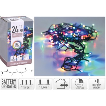 JΚ Home Décor - Λαμπάκια Snake Multi 24LΕD