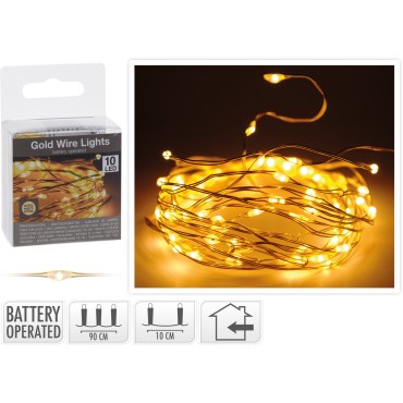 JΚ Home Décor - Goldwire 10LED WW BO Εσωτερικού Χώρου