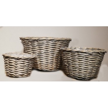 JK Home Décor - Basket Willow S/3