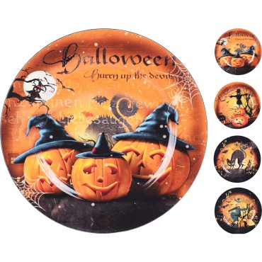 JK Home Décor - Πιατέλα Spooky Scene 4Σχδ 33cm