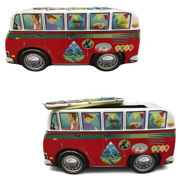 JK Home Décor - Metal Box Summer Van 23x11x12cm
