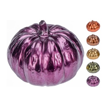 JK Home Décor - Pumpkin Metallic Finish 13cm