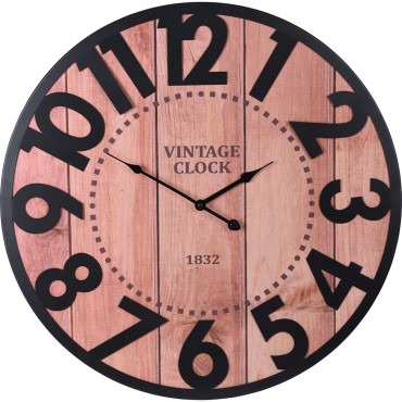 JK Home Décor - Wall Clock 60cm Metal numbers