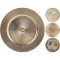 JK Home Décor - Πιατέλα από Μέταλλο Χρυσό 33cm 3Σχδ
