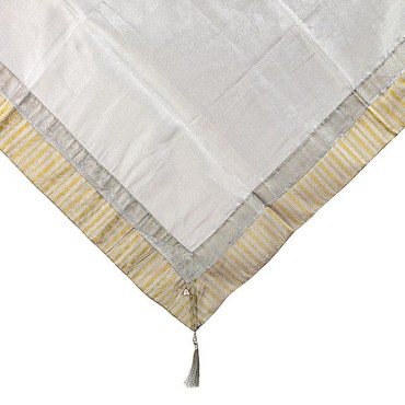 JK Home Décor - Silver Tablecloth 120x120cm