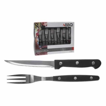 JK Home Décor - Knife & Forks BBQ S/12