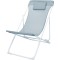 JΚ Home Décor - Καρέκλα Μεταλλική Lounge Γαλάζια 85x55x87cm