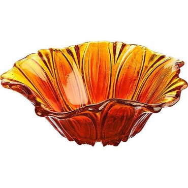 JK Home Décor - Bowl Plexiglass Orange 16x7cm
