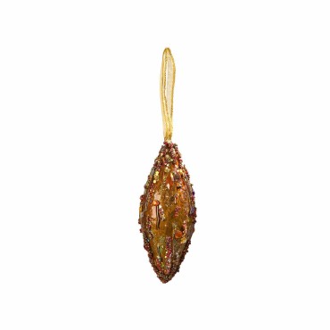JΚ Home Décor - Στολίδι Φελιζόλ Πορτοκαλί 11cm