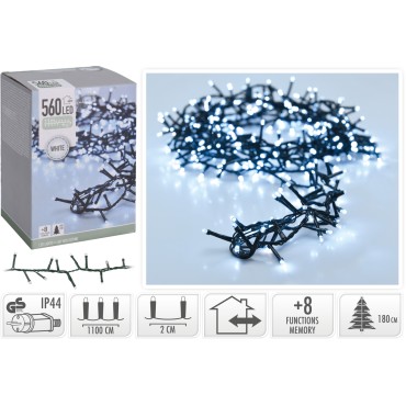 JΚ Home Décor - Λαμπάκια Microcluster White 560LΕD