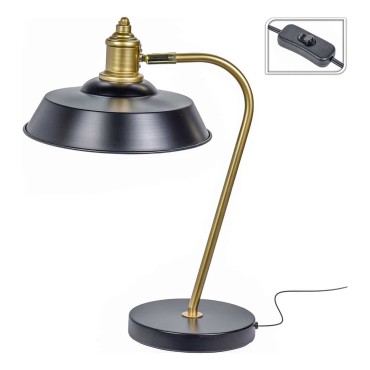 JK Home Décor - Table Lamp Metal 46cm Black