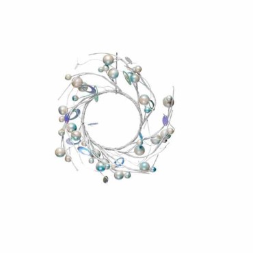 JK Home Décor - Wreath with pearl 8cm