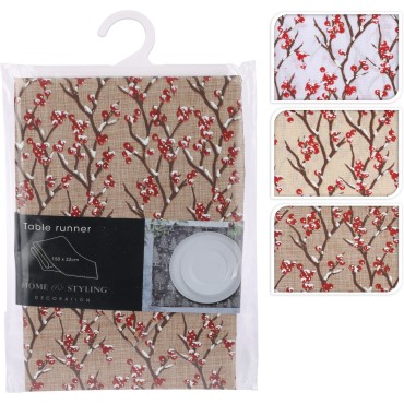 JΚ Home Décor - Ράνερ Berries 3Σχδ 32x150cm