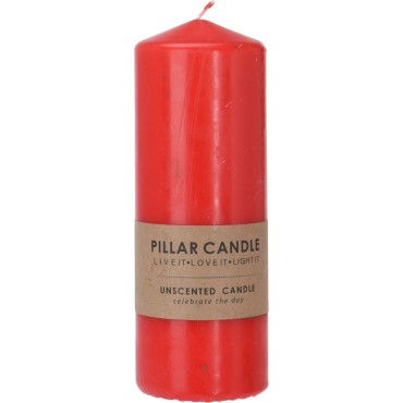 JK Home Décor - Candle 18cm Red