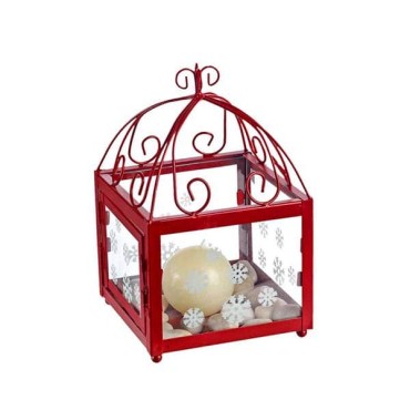 JK Home Décor - Lantern Metallic 17x17x27cm