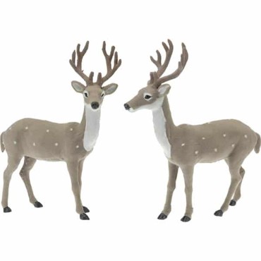 JK Home Décor - Deer Gray 33x37cm 2Ass