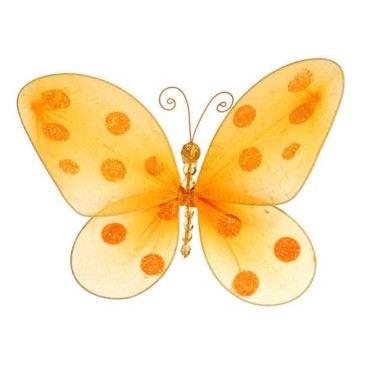 JK Home Décor - Butterfly Orange 27x18cm