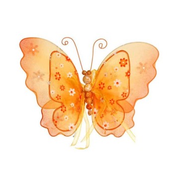 JK Home Décor - Butterfly Orange 23x20cm