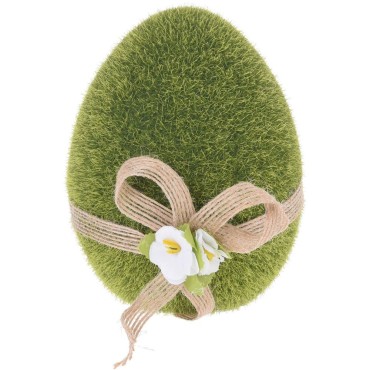 JK Home Décor - Easter Egg Grass Flocked 11cm