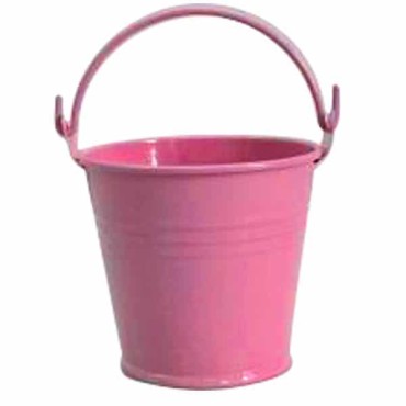 JK Home Décor - Basket Metallic Pink 6x6cm