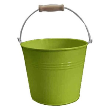 JK Home Décor - Basket Metallic Green 16x14cm