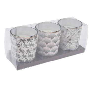 JK Home Décor - Candle In Glass S/3
