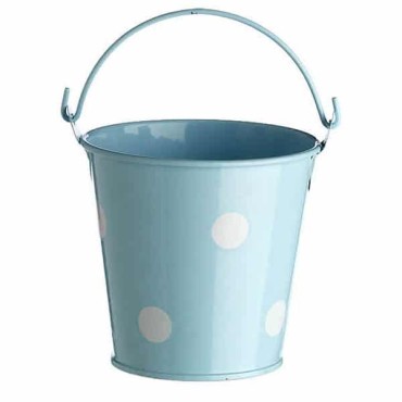 JK Home Décor - Bucket Metallic 8cm