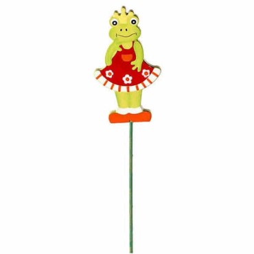 JK Home Décor - Stick Wooden Frog S/12 26cm