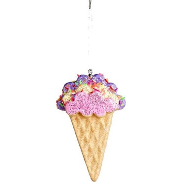 JK Home Décor - Xmas Hanger Ice Cream 16cm
