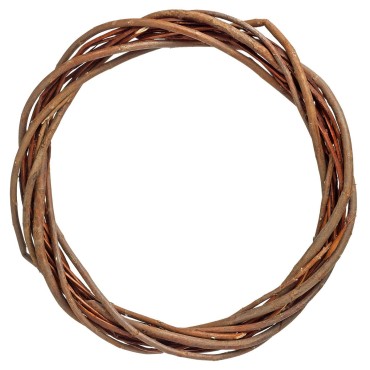 JK Home Décor - Wreath Rattan Brown 35x7cm