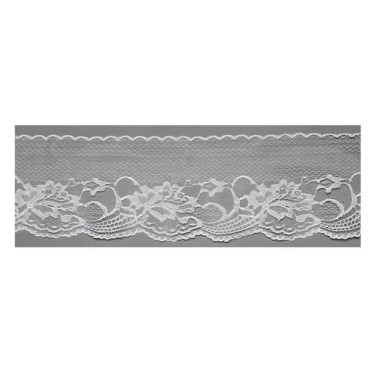 JK Home Décor - Ribbon Lace White 11cmx10m