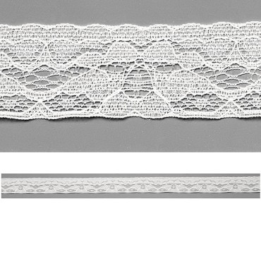 JK Home Décor - Ribbon Lace Cotton White 3cmx10m